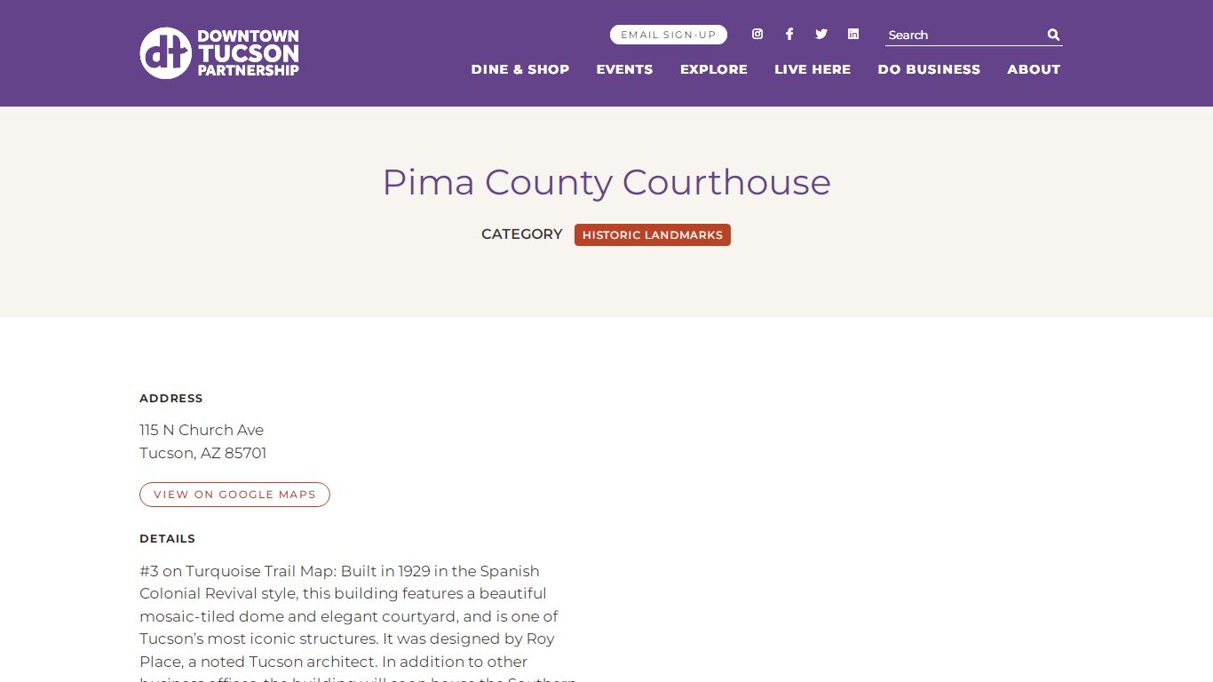 Pima County Courthouse | Downtown Tucson Partnership