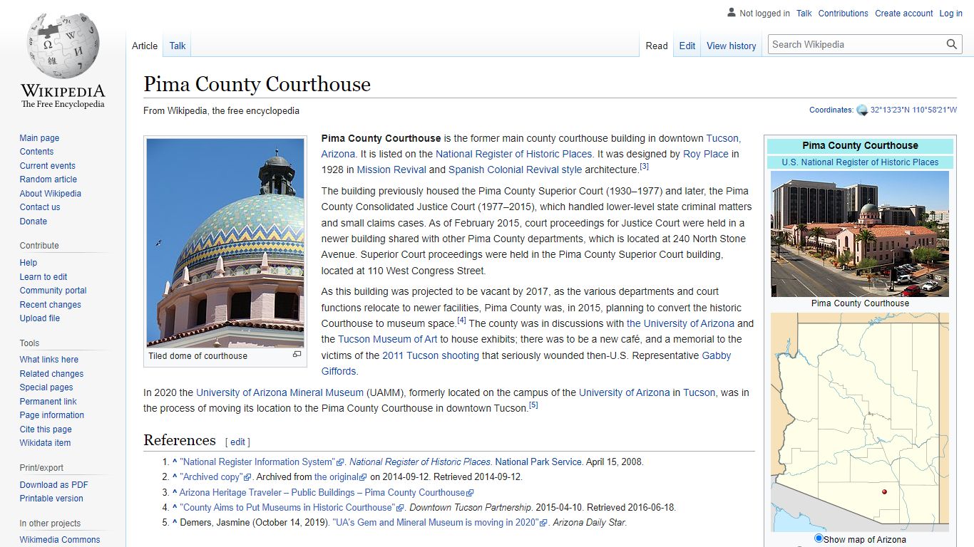 Pima County Courthouse - Wikipedia