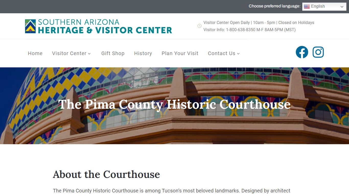 About the Courthouse - Southern Arizona Heritage and Visitor Center 1 ...